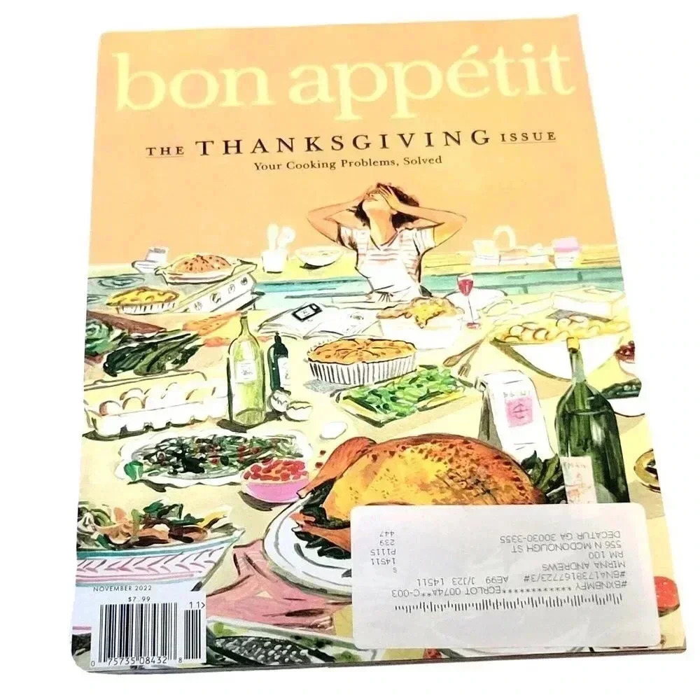 Bon Appetit Magazine November 2022 Thanksgiving Issue Cooking Problems Solved